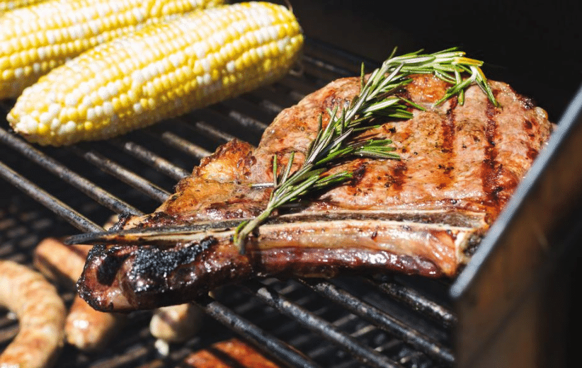 Make grilled Ribeye steak with rosemary on the barbecue quick meal from Old Time Farm's monthly beef share subscription in Pittsburgh