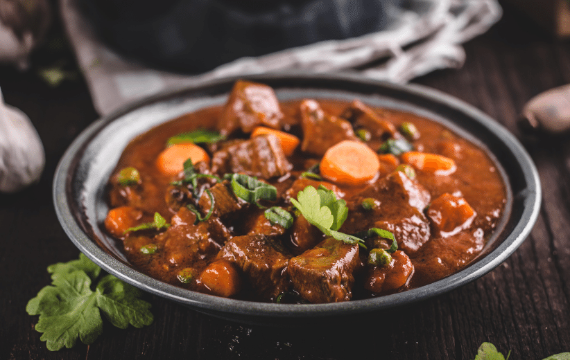 Make delicious beef stew with stew cuves and vegetables with an Old Time Farm monthly beef share subscription in Pittsburgh
