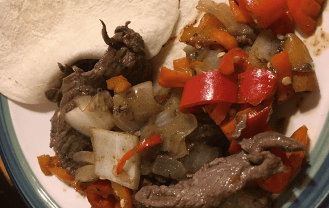 Fajitas made with Sliced Sirloin