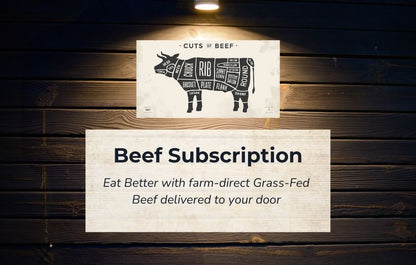 Old Time Farm monthly beef share subscription - farm-direct grass-fed beef delivered to your Pittsburgh door 